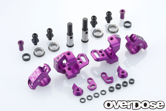 (PO SEP 2026) OVERDOSE OD2437c Juego de manguetas de aluminio ajustables tipo 2 para RWD color pĆŗrpura - BanzaiHobby
