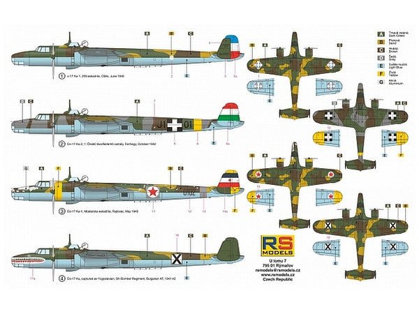 RS model 92160 1/72 Dornier Do 17K twin-engine bomber