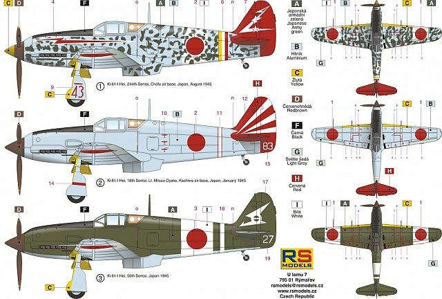 RS model 92180 1/72 Ki-61-I Hei