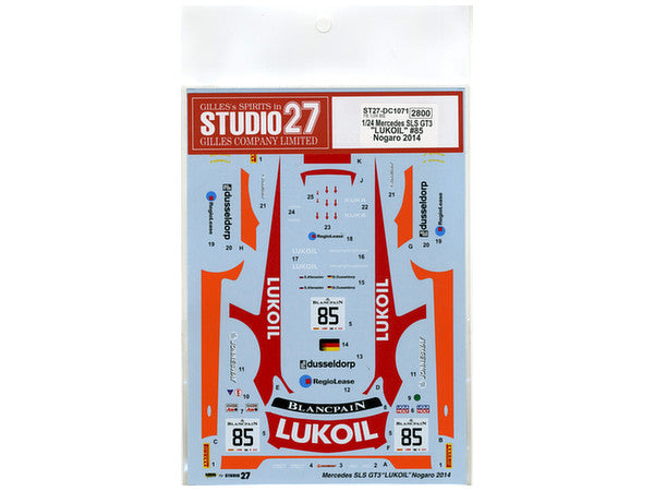 Studio27 DC1071 1/24 Mercedes SLS GT3 LUKOIL