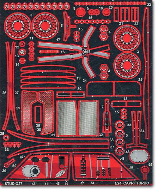 Studio27 FP2479 1/24 Ford Zakspeed Capri Grade Up Parts - BanzaiHobby