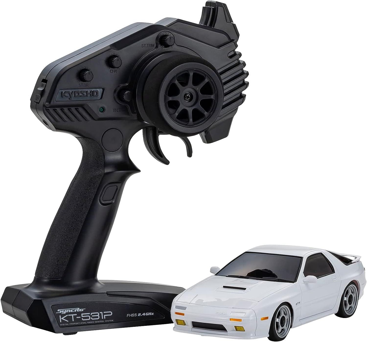 Kyosho 32634W MA-020 r/s Mazda Savanna RX-7 FC3S White - BanzaiHobby