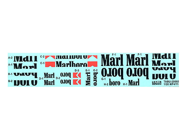 Tabu Design TABU20060 1/20 McLaren MP4/11B Option Decals - BanzaiHobby
