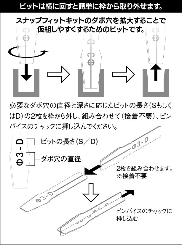 Sujiborido TSD00331 Hole-Enlarging Bit (S) - BanzaiHobby