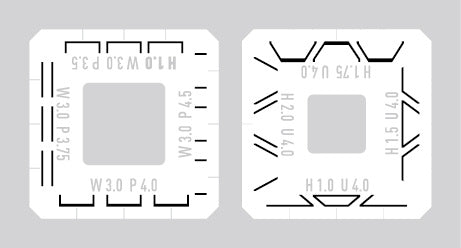 Sujiborido TSD00359 Scribing Template (F)