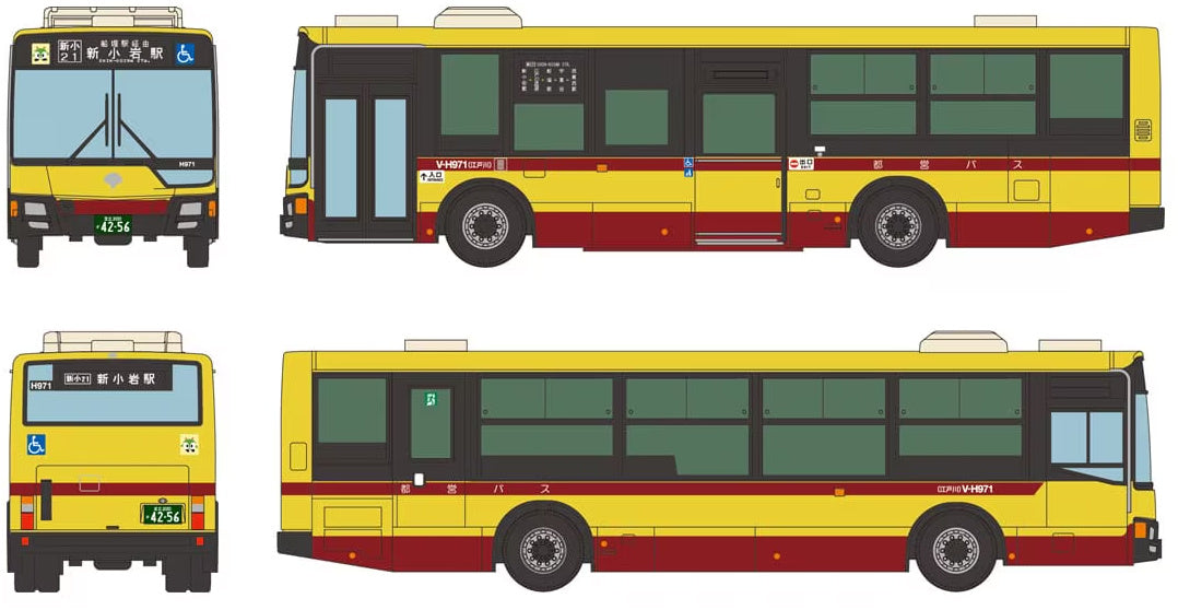 TOMYTEC The Bus Collection Tokyo Metropolitan Bureau of Transportation Toei Bus 100th Anniversary Suzuki Color