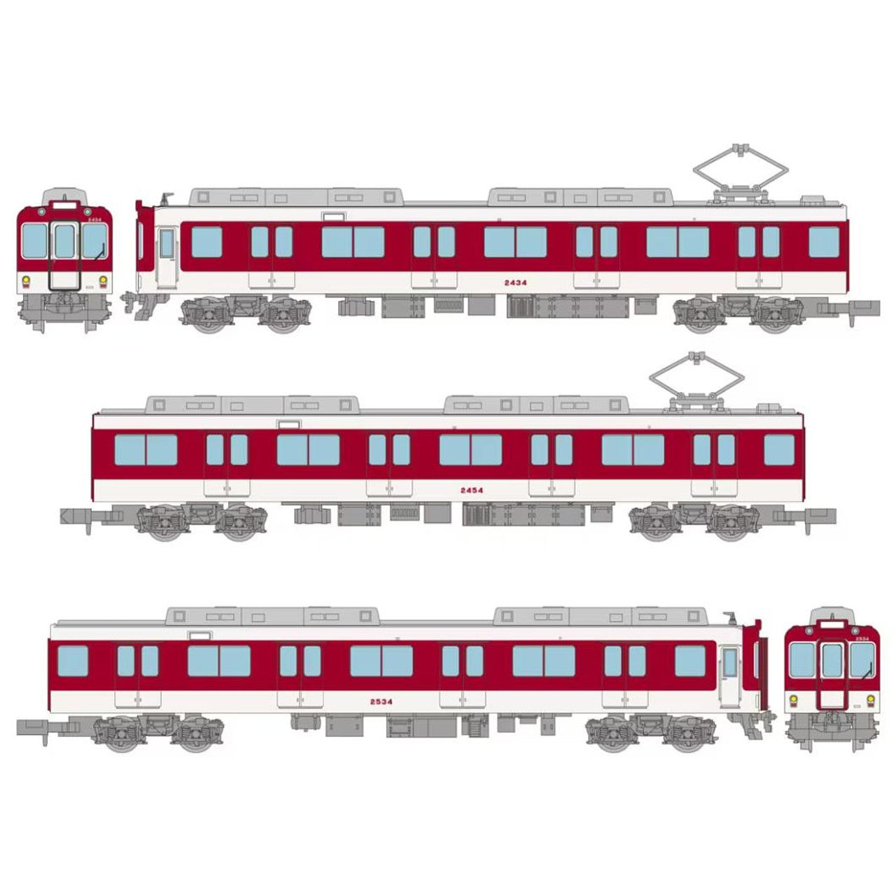 TOMYTEC The Railway Collection Kinki Nippon Railway 2430 Series 3-Car Set