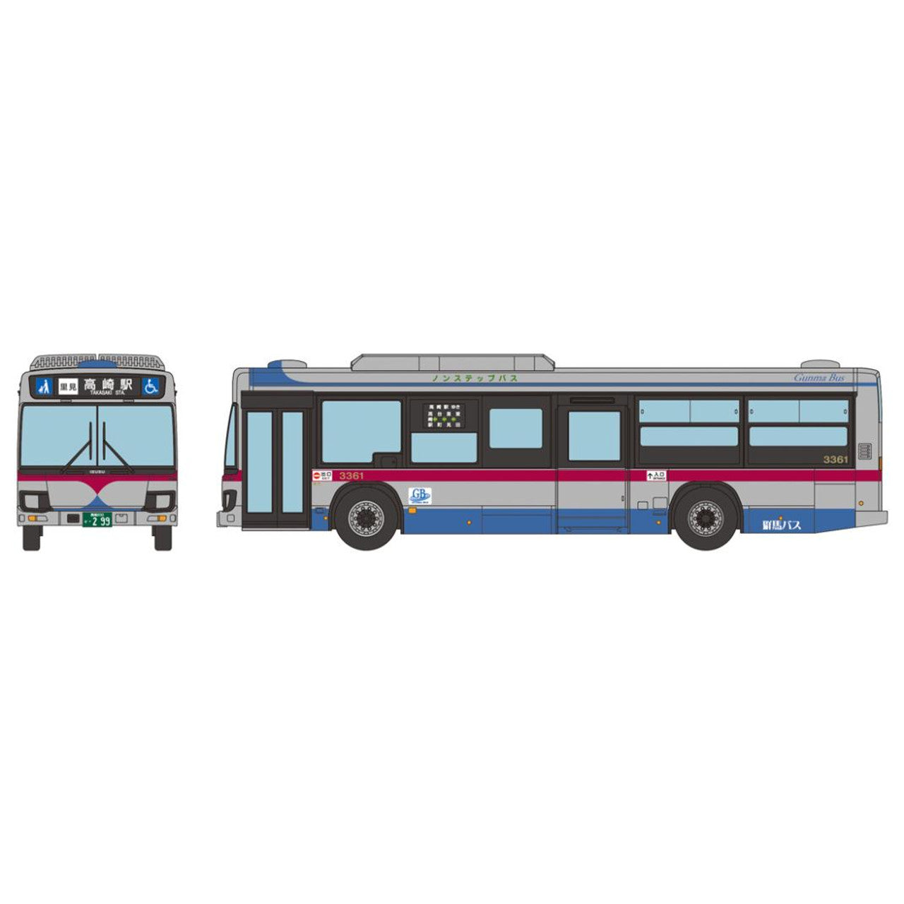TOMYTEC JB091 National Bus Collection (JB091) Gunma Bus