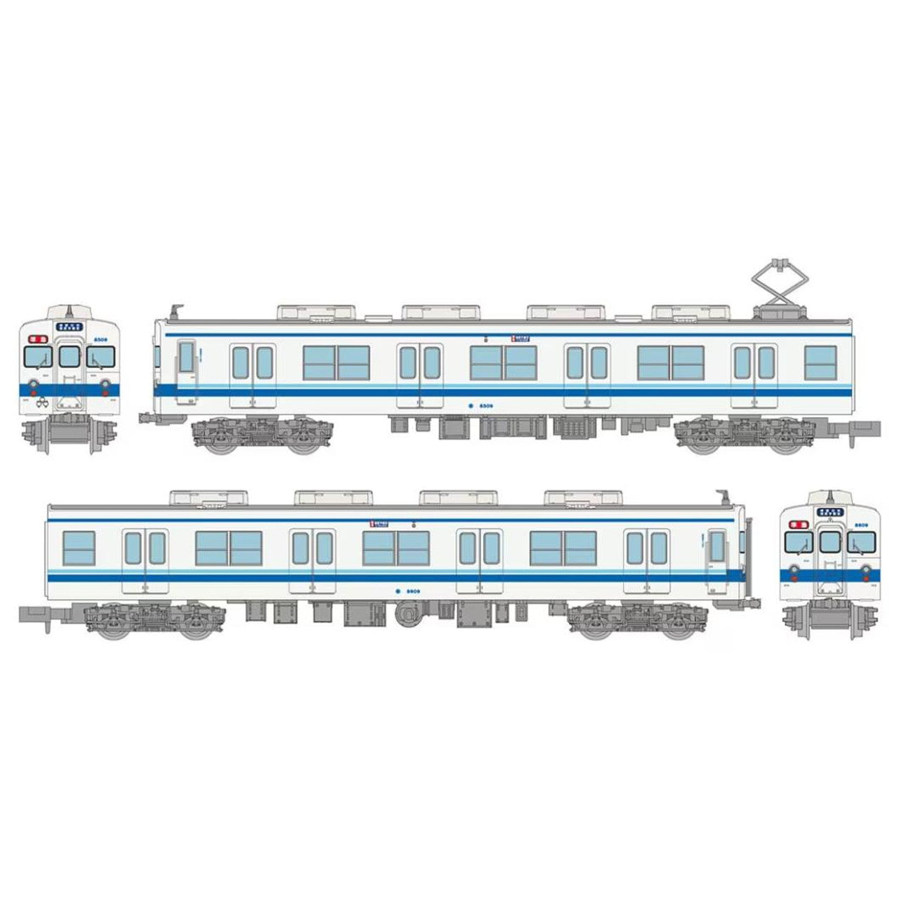 TOMYTEC The Railway Collection Tobu Railway 8500 Series Early Repair Car 8509 Formation 2 Car Set