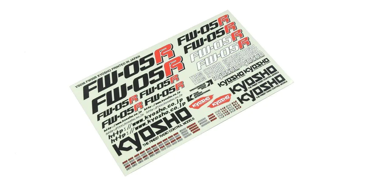 Kyosho KC.VS036 Decal (FW-05R)
