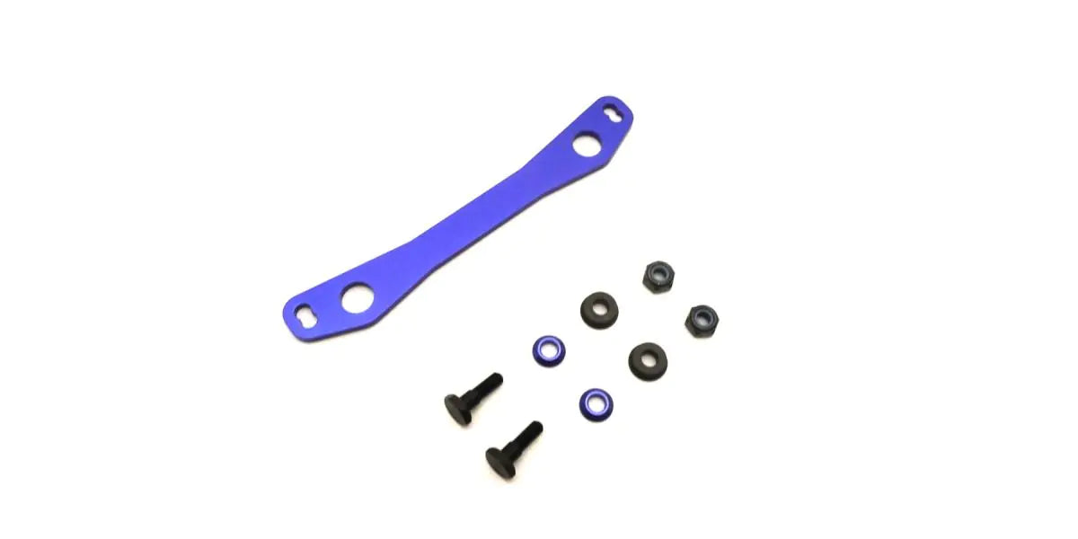 Kyosho VSW061 Aluminum steering plate set (blue/FW06) - BanzaiHobby