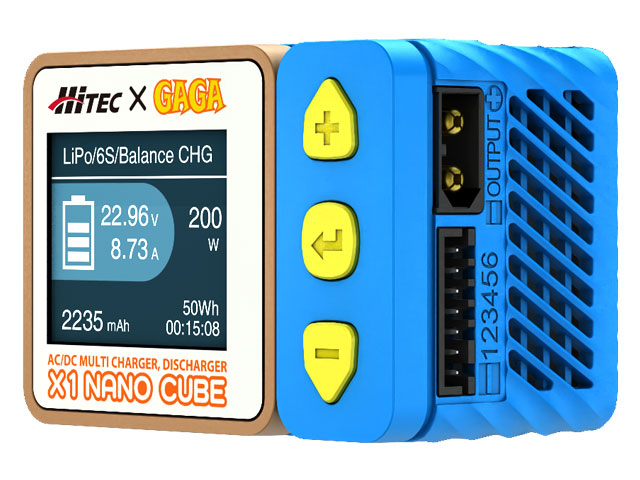 Hitec 44353 X1 Nano Cube (AC/DC Multi Charger, Discharger)