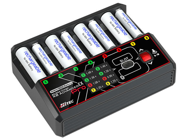 HiTEC 44368 AA/AAA Charger X8 Advanced EX Pro - BanzaiHobby