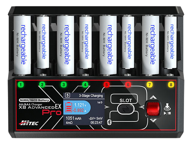HiTEC 44368 AA/AAA Charger X8 Advanced EX Pro - BanzaiHobby