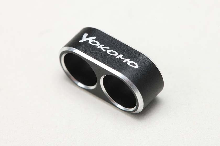 Yokomo ZC-WGB2 Wire Guide (Black, 2-Hole)