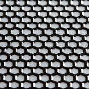 0005-17 REAL 3D Grill Decal Black On Black 130x75mm (Honeycomb)