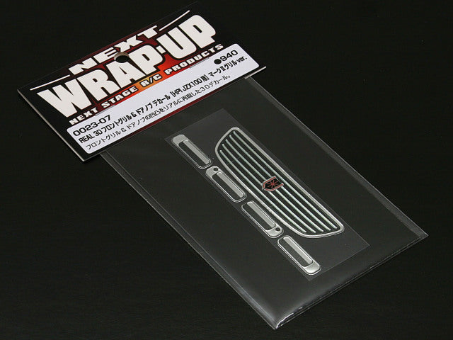 0023-07 REAL 3D Mark II Front Grill & Door Knob Decal for HPI