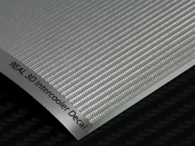 0029-03 REAL 3D Intercooler Decal 130x75mm (Silver)
