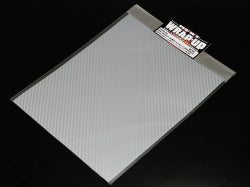 0033-04 REAL 3D FLEX  Silver Carbon Decal  [200x250mm]