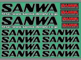 107A90531A Sanwa Decal Black