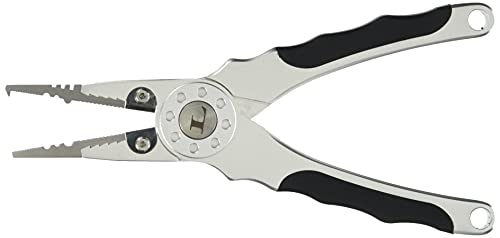 Gamakatsu Luxe Aluminum Pliers HD 195mm Rubber Grip LE-2479 Rust Prevention Needle Removal Hook Removal Line Cutter Split Ring - BanzaiHobby