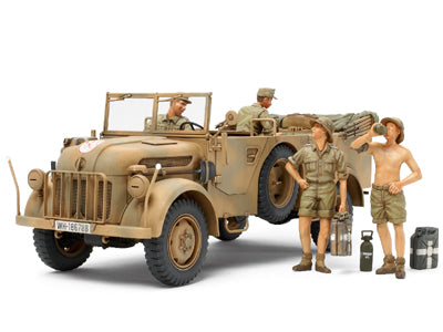 German Steyr Type 1500A/01 - & Africa Corps Infantry @ Rest