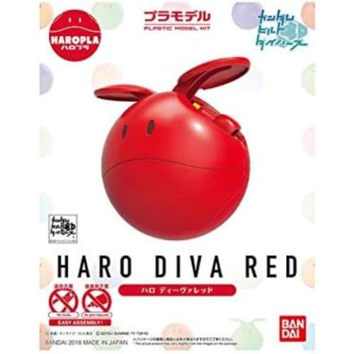 Haropla Gundam Build Divers Haro Diva Red Color-coded Plastic Model - BanzaiHobby