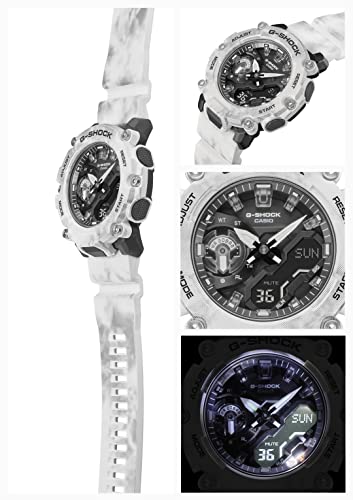 [カシオ] 腕時計 ジーショック 【国内正規品】GRUNGE SNOW CAMOUFLAGE GA-2200GC-7AJF メンズ ホワイト - BanzaiHobby