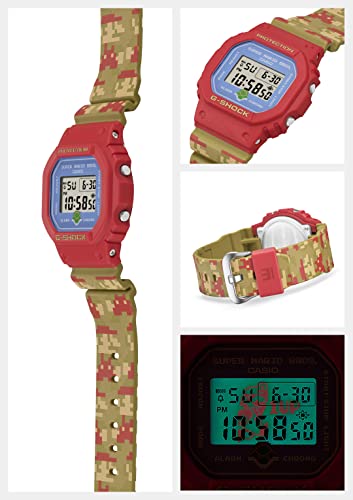 [カシオ] 腕時計 G-Shock 【国内正規品】 SUPER MARIO BROTHERSコラボレーションモデル DW-5600SMB-4JR メンズ マルチカラー - BanzaiHobby