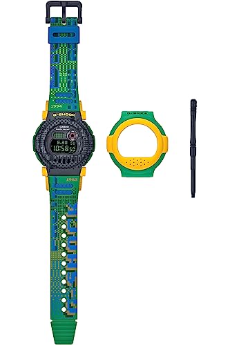 [カシオ] 腕時計 ジーショック 【国内正規品】 Bluetooth搭載 着脱可能ベゼル G-B001RG-3JR メンズ イエロー×グリーン - BanzaiHobby