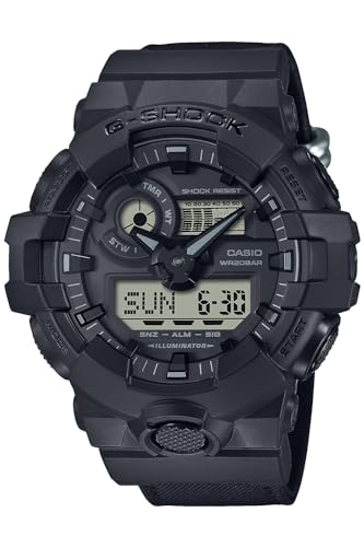 [CASIO] G-SHOCK Watch [Domestic Genuine Product] Utility black series CORDURA® Eco Fabric Material Cross Band GA-700BCE-1AJF Men's Black - BanzaiHobby