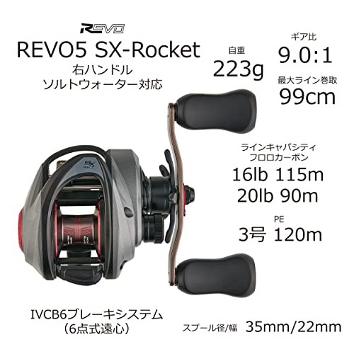 アブガルシア(Abu Garcia) ベイトリール レボ5 SX-Rocket