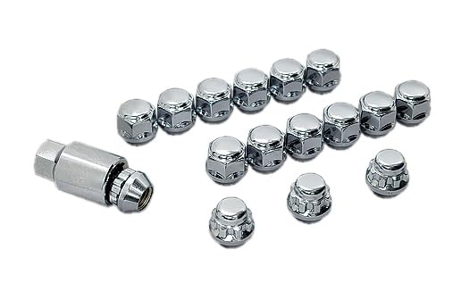 MUGEN [Mugen] Wheel Nut & Lock Set (Tapered Type) Short (Silver) for 4 Hole Vehicles 08181-XXB K1S0-S - BanzaiHobby