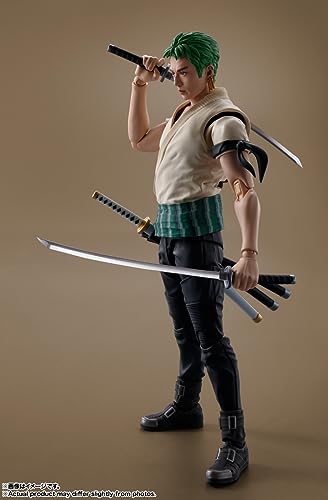 S.H.フィギュアーツ ロロノア・ゾロ（A Netflix Series: ONE PIECE） 約145mm PVC＆ABS製 塗装済み可動フィギュア - BanzaiHobby