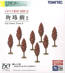 Diorama Material 009-2 City Street Trees 2 Roadside Trees 2