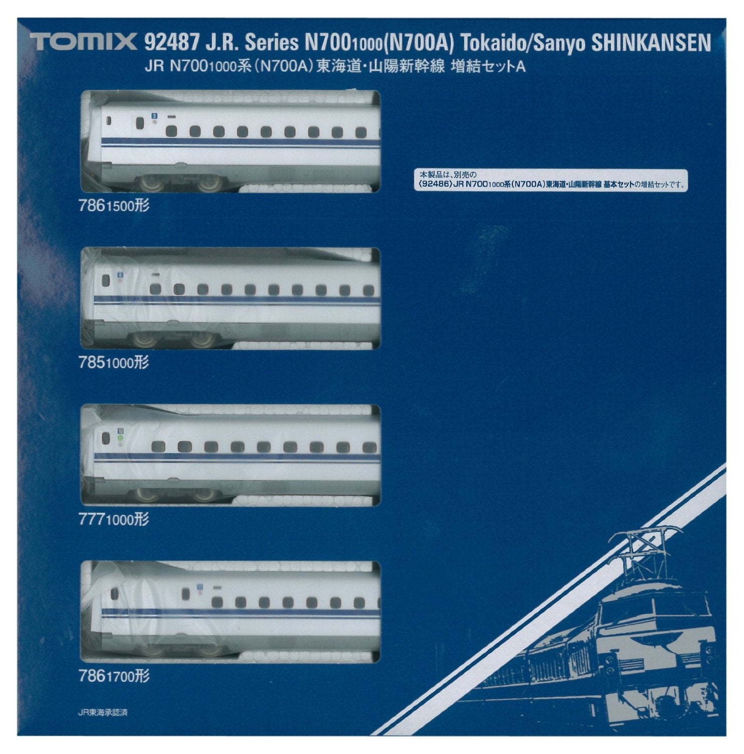 92487 J.R. Series N700-1000 N700A Tokaido/Sanyo Shinkansen N-Sca