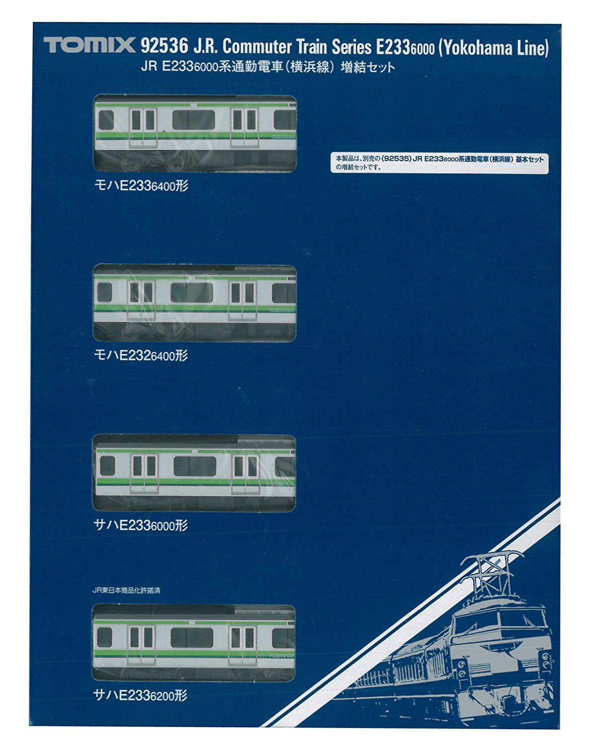 J.R. Commuter Train Series E233-6000 Yokohama Line Add-On 4-Car