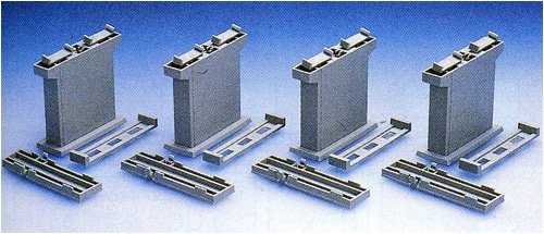 Concrete Piers for Double Track Set of 4