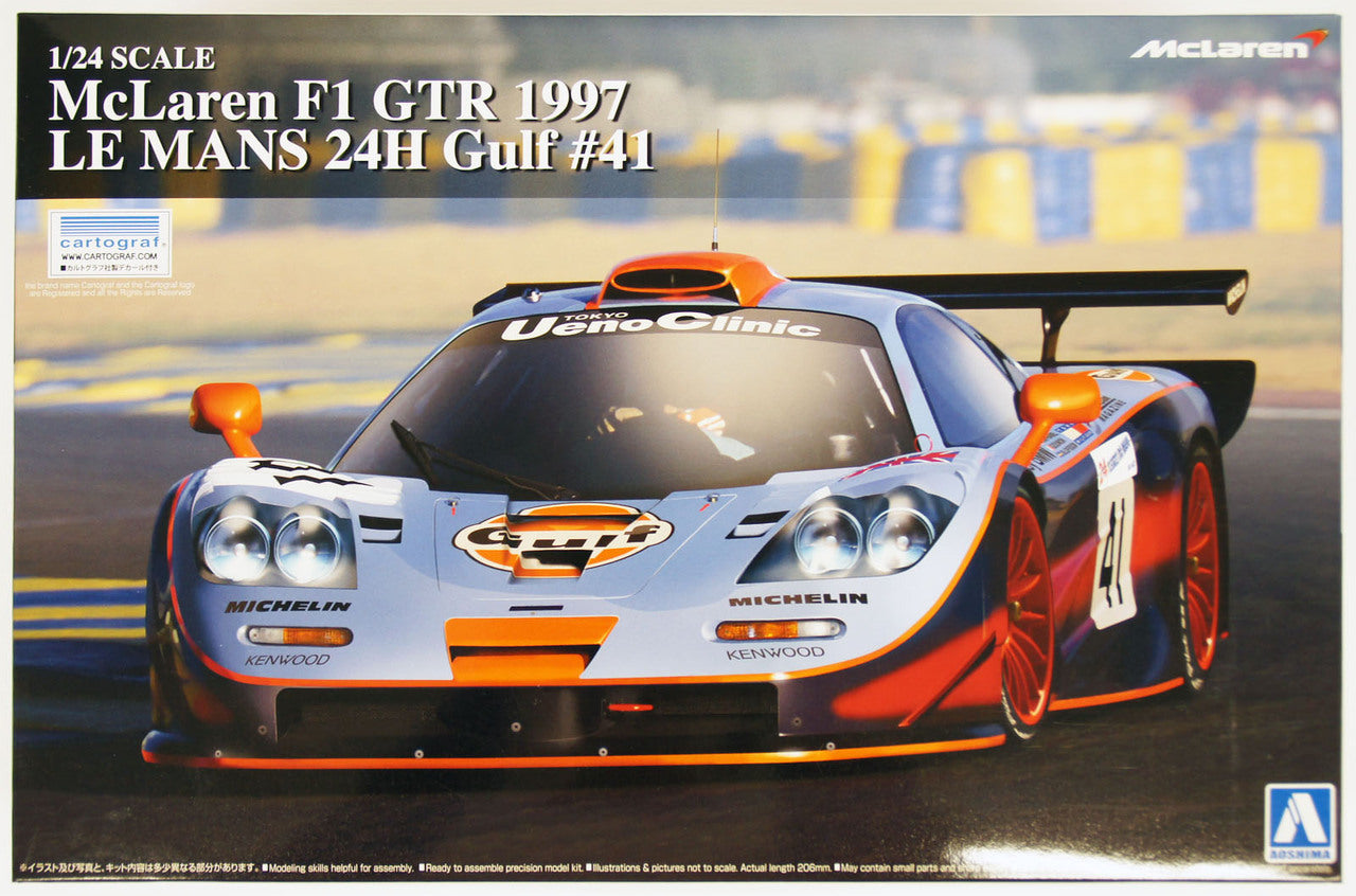 McLaren F1 GTR 1997 Le Mans 24 Hours Gulf #41 1/24 scale