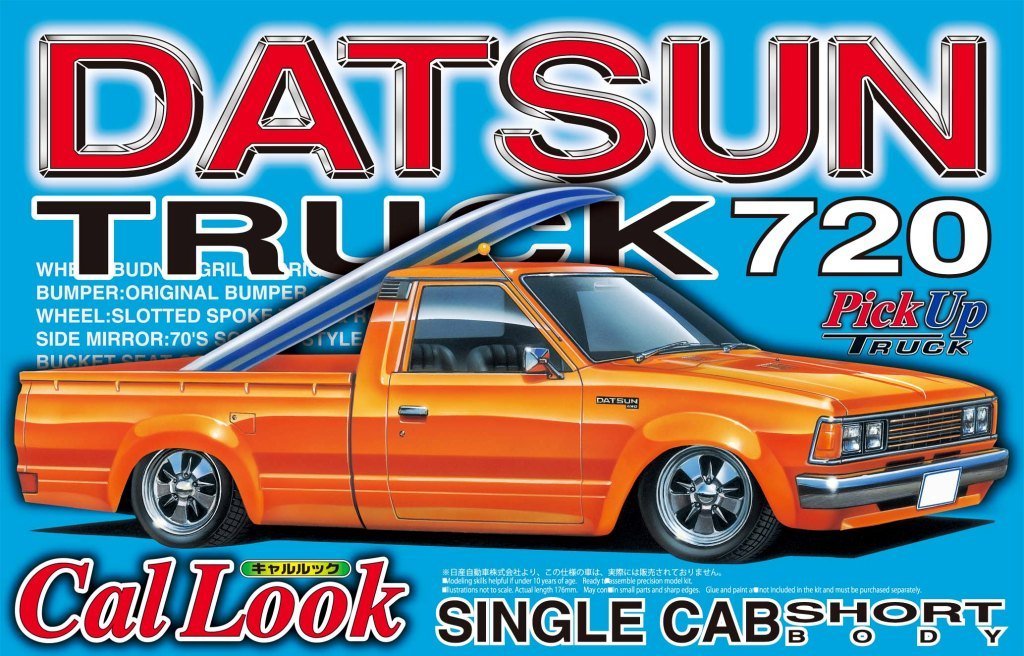 Datsun 720 Pick-Up Truck Short Box with Cal Look 1/24