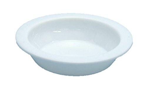 OM-184 White Paint Dish 6pcs 3 Flat Bottom