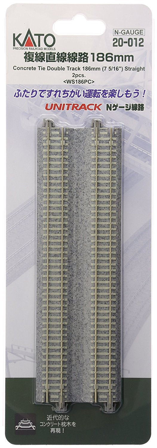 20-012 Unitrack Concrete Tie Double Track 186mm 7 5/16" Strai