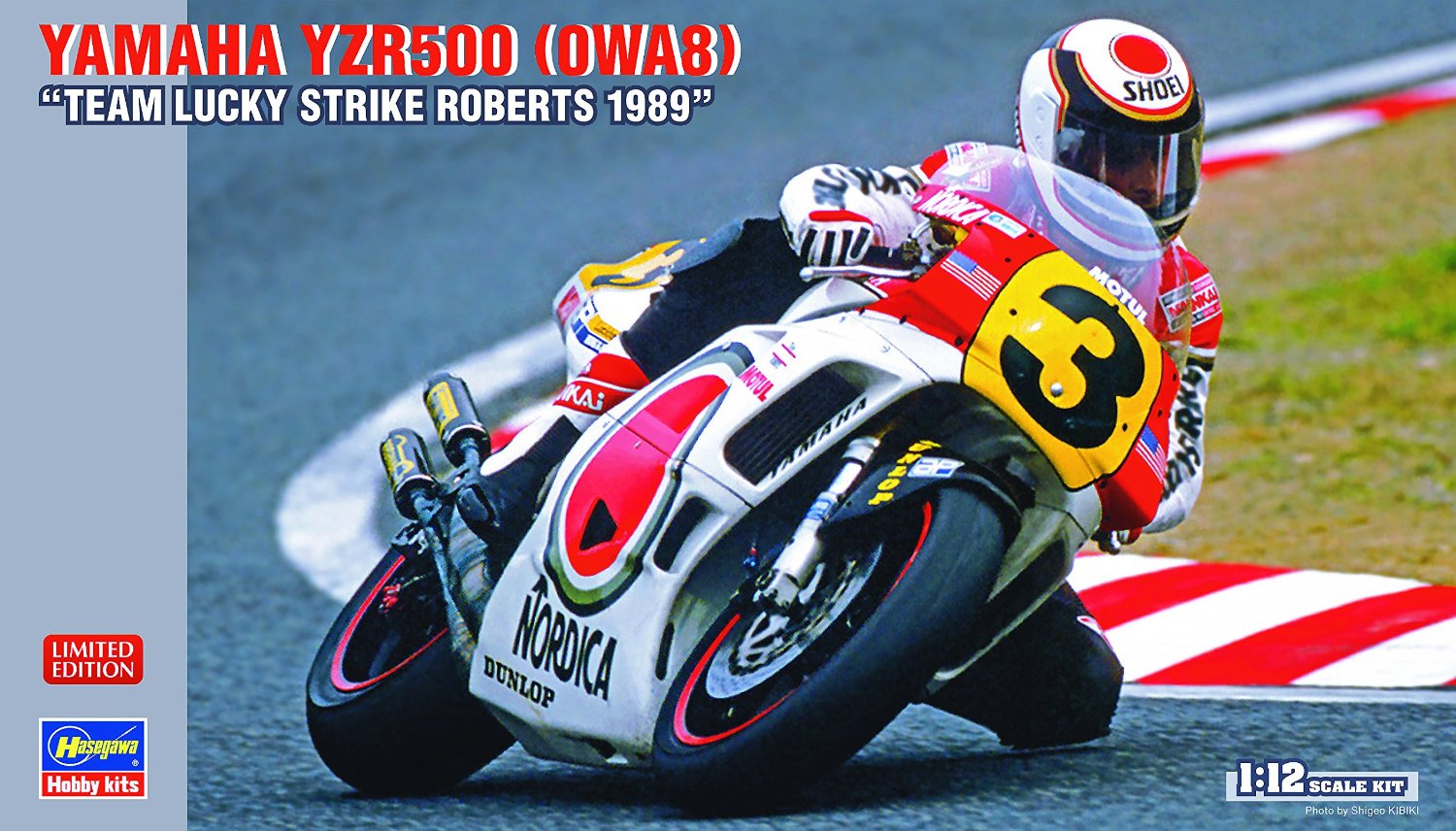 1/12 Yamaha YZR500 0WA8 Team Lucky Strike Roberts 1989