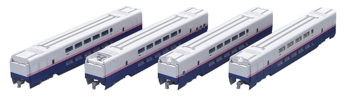 J.R. Series 200 Tohoku/Joetsu Shinkansen Renewaled Car Model Train - N Gauge 1/150 Scale 4-Car Add-On Set