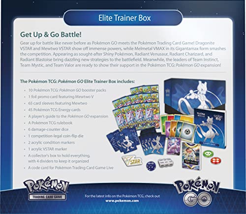 Pokémon TCG: Pokémon GO Elite Trainer Box (10 Boosters, Mewtwo Foil Promo Card & Premium Accessories) - BanzaiHobby