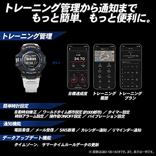 [カシオ] 腕時計 ジーショック 【国内正規品】G-SQUAD Bluetooth搭載 GBD-100-1JF メンズ ブラック - BanzaiHobby
