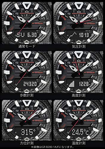 [カシオ] 腕時計 ジーショック 【国内正規品】GRAVITYMASTER Bluetooth 搭載カーボンコアガード構造 GR-B200-1AJF メンズ ブラック - BanzaiHobby