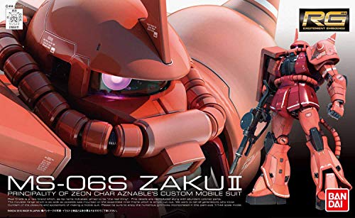 RG Mobile Suit Gundam MS-06S Char's Zaku 1/144 scale color-coded plastic model - BanzaiHobby