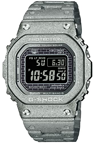 [Casio] Genuine G-Shock Watch Equipped with Bluetooth Full Metal Radio Solar G-SHOCK 40th Anniversary RECRYSTALLIZED SERIES GMW-B5000PS-1JR Men's Silver - BanzaiHobby