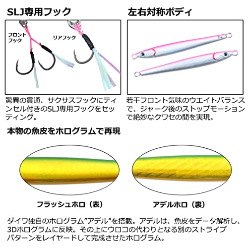 ダイワ(DAIWA) メタルジグ TGベイトスリム SLJ 80g アデルフラッシュ赤金 - BanzaiHobby